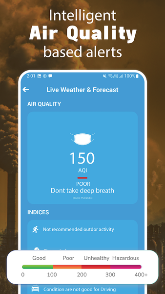 Weather & AQI Air Quality App - Image screenshot of android app