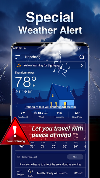 Live Weather: Weather Forecast - عکس برنامه موبایلی اندروید