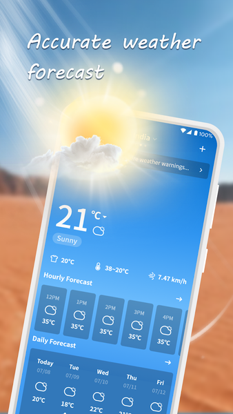 Nice Weather - عکس برنامه موبایلی اندروید