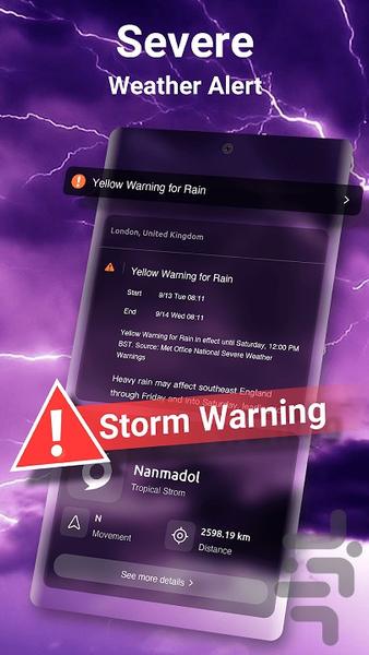 هواشناسی - Image screenshot of android app