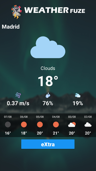 NinjaFuzeWeather - Image screenshot of android app