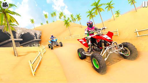 offroad quad bike racing games - Gameplay image of android game