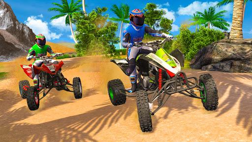 offroad quad bike racing games - Gameplay image of android game