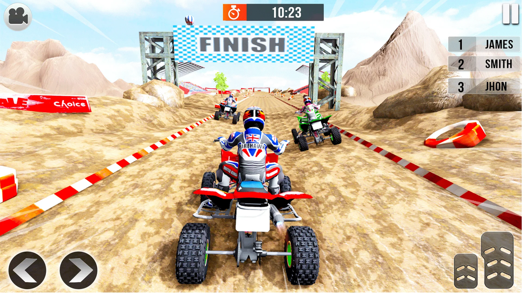 Quad Bike Racing:ATV Quad Game - Gameplay image of android game