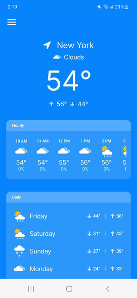 All Weather Mode: Weather Home - Image screenshot of android app
