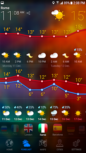 WEATHER NOW - عکس برنامه موبایلی اندروید