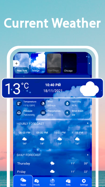 Weather Radar & Weather Live - عکس برنامه موبایلی اندروید