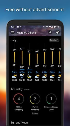 Weather & Widget - Weawow - Image screenshot of android app