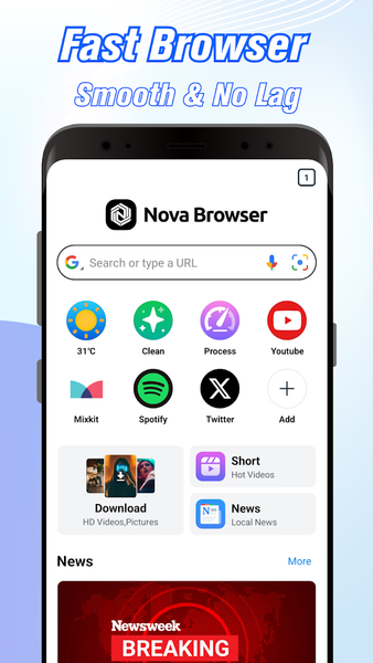 Fast Browser - Lite & Smart - Image screenshot of android app
