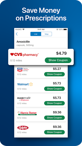 WebMD: Check Symptoms, Find Doctors, & Rx Savings - عکس برنامه موبایلی اندروید