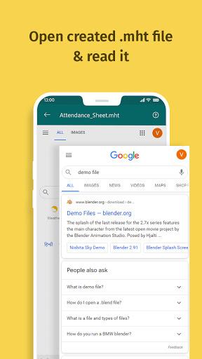 Web to MHTML Viewer - Image screenshot of android app