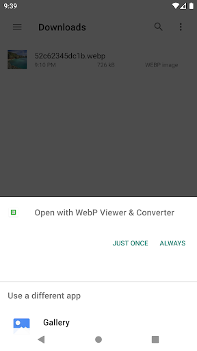 WebP Viewer & Converter - Image screenshot of android app