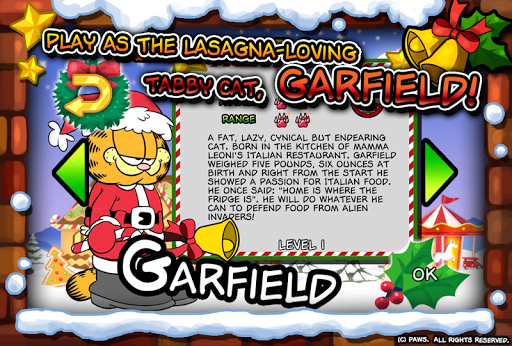 Garfield Saves The Holidays - Gameplay image of android game