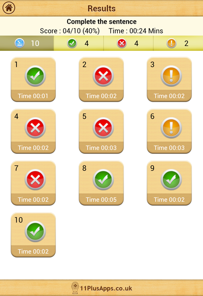 11+ English Practice Papers LE - Image screenshot of android app