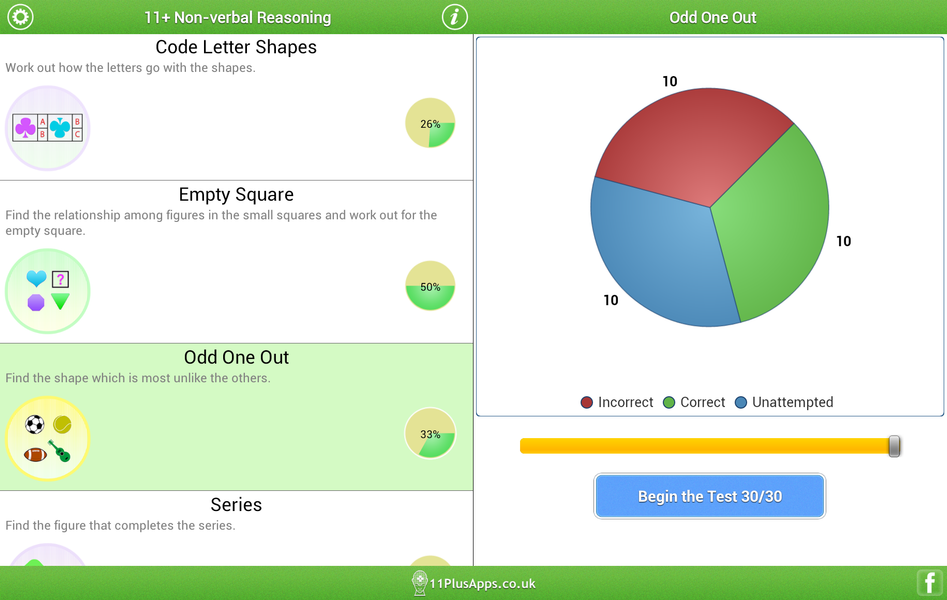 11+ Non-verbal Reasoning Lite - Image screenshot of android app