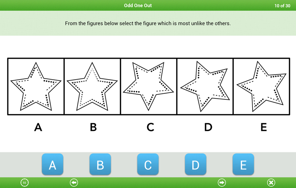 11+ Non-verbal Reasoning Lite - Image screenshot of android app