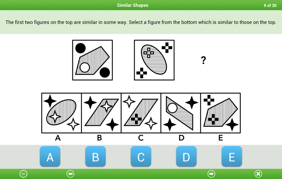 11+ Non-verbal Reasoning Lite - Image screenshot of android app