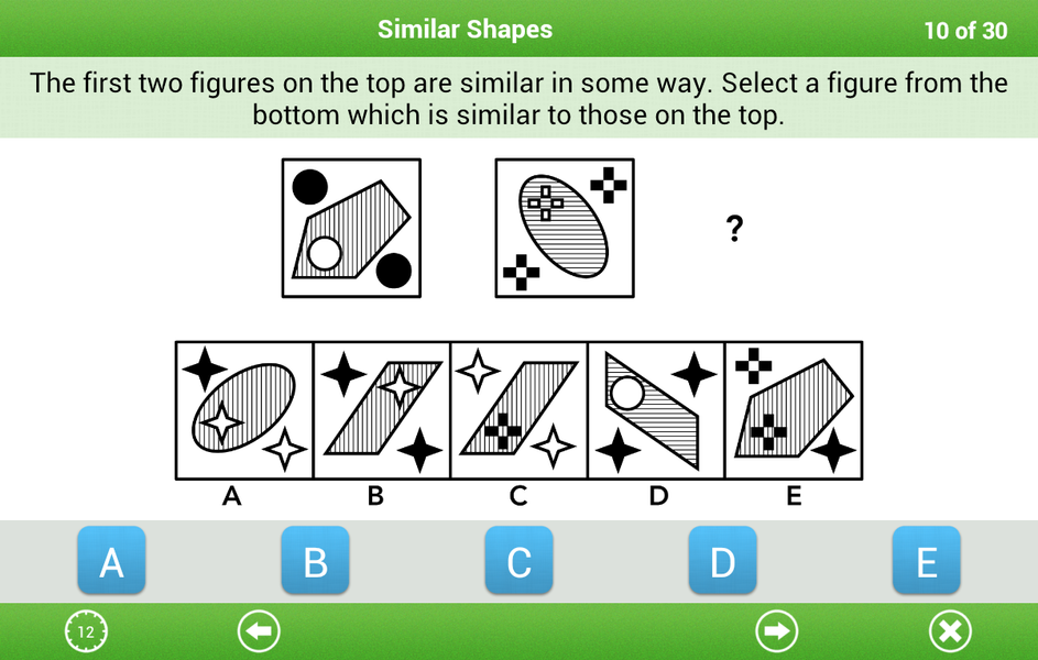 11+ Non-verbal Reasoning Lite - Image screenshot of android app