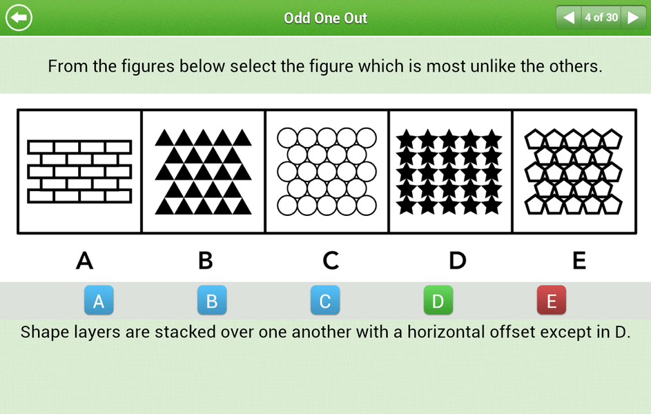 11+ Non-verbal Reasoning Lite - Image screenshot of android app