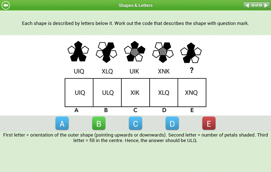 11+ Non-verbal Reasoning Lite - Image screenshot of android app
