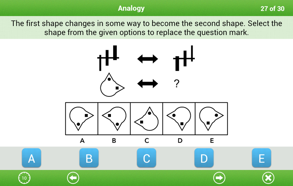 11+ Non-verbal Reasoning Lite - Image screenshot of android app
