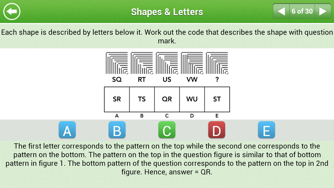 11+ Non-verbal Reasoning Lite - Image screenshot of android app