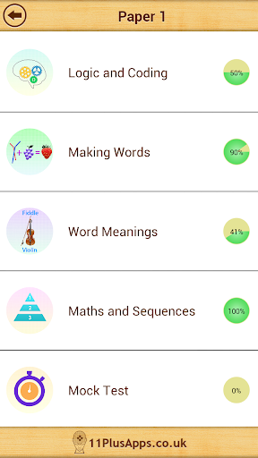 ۱۱+ Verbal Reasoning Papers LE - عکس برنامه موبایلی اندروید
