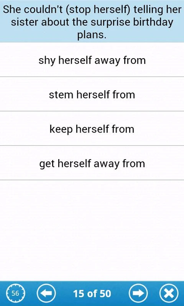 Phrasal Verbs Lite - Image screenshot of android app
