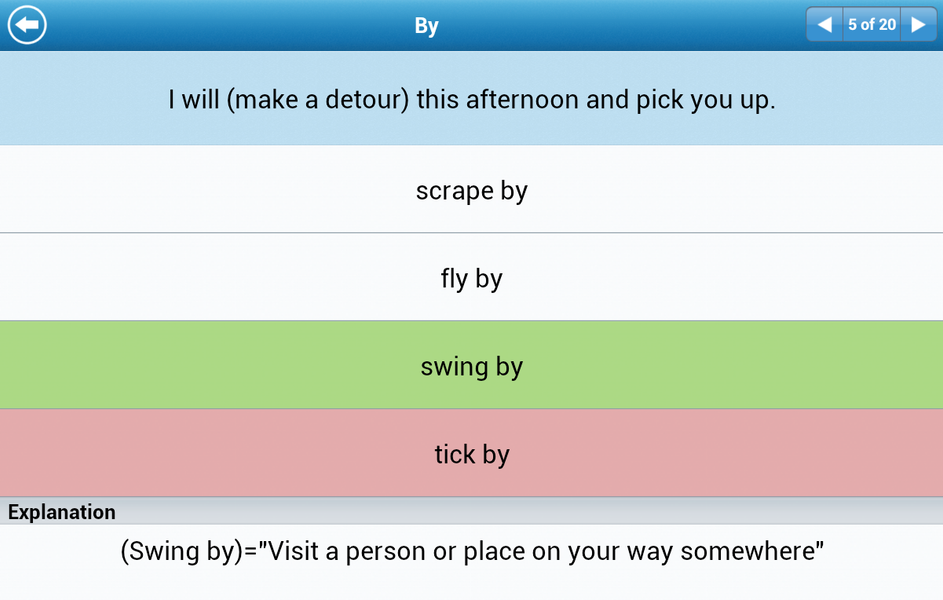 Phrasal Verbs Lite - Image screenshot of android app