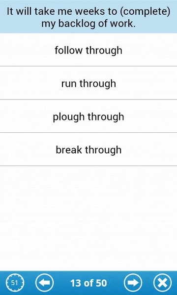 Phrasal Verbs Lite - Image screenshot of android app