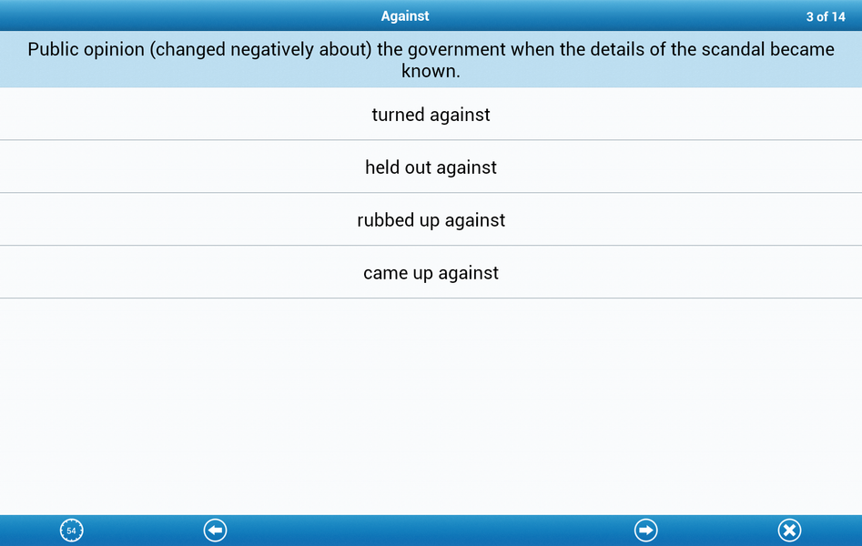 Phrasal Verbs Lite - Image screenshot of android app