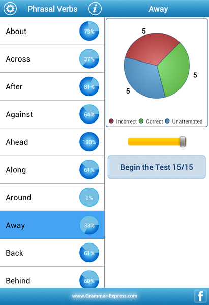 Phrasal Verbs Lite - Image screenshot of android app