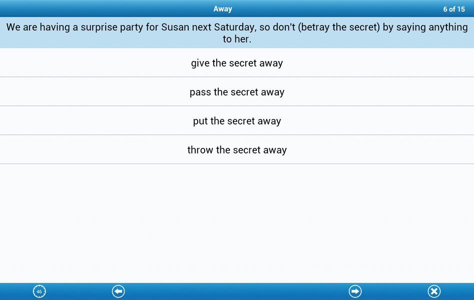 Phrasal Verbs Lite - Image screenshot of android app