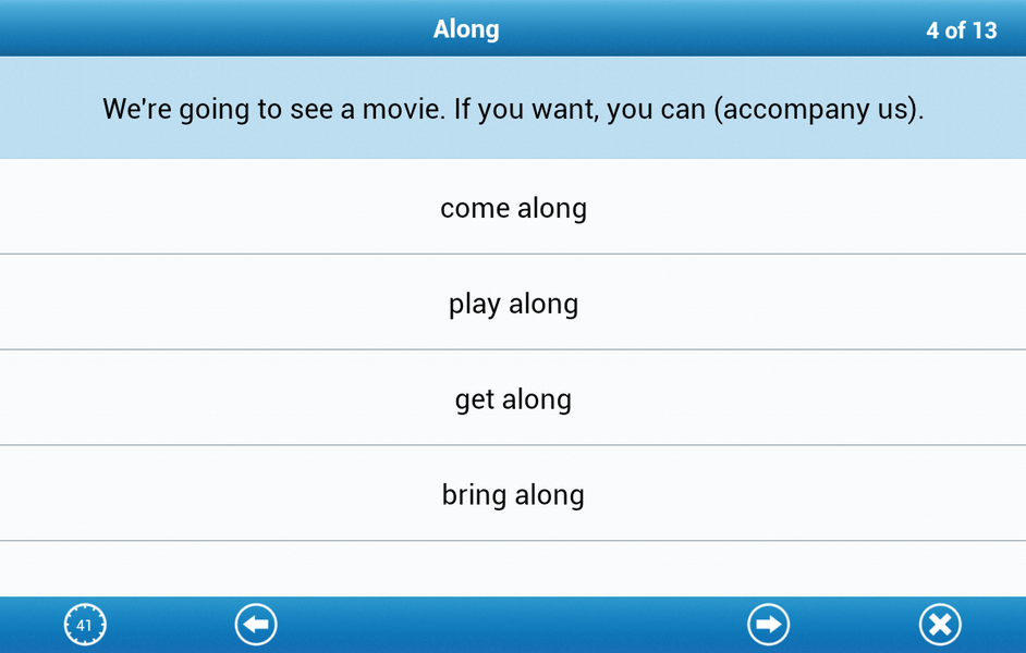 Phrasal Verbs Lite - Image screenshot of android app