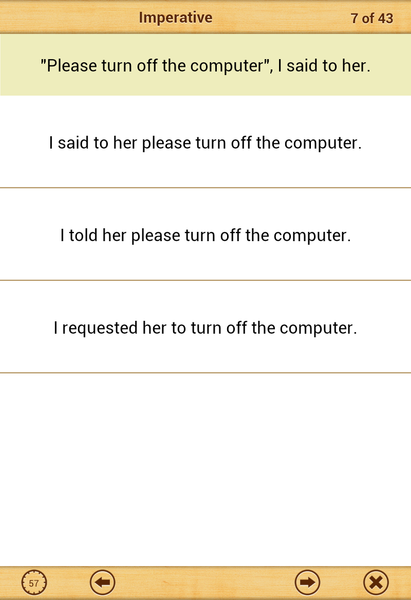Grammar : Reported Speech Lite - عکس برنامه موبایلی اندروید