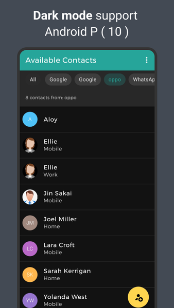 Simple Contact Manager - Easy - عکس برنامه موبایلی اندروید