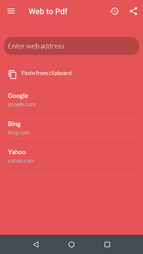 Web to PDF Converter - Image screenshot of android app