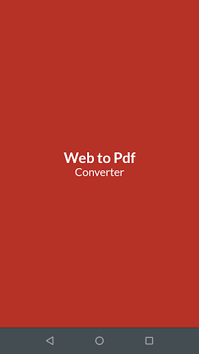 Website to PDF Converter - عکس برنامه موبایلی اندروید