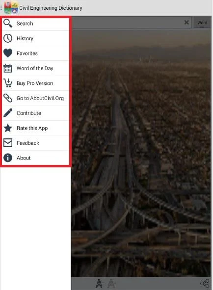 Civil Engineering Dictionary - Image screenshot of android app