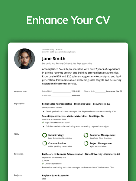 Resume Builder, CV Maker • AI - عکس برنامه موبایلی اندروید