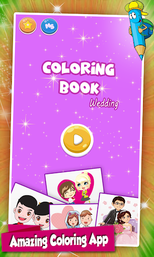 Glitter Wedding Coloring Pages - Image screenshot of android app