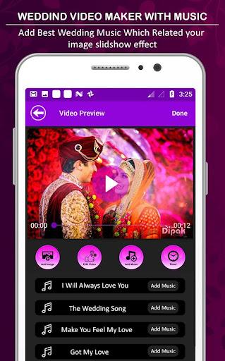 Wedding Video Maker With Music - عکس برنامه موبایلی اندروید