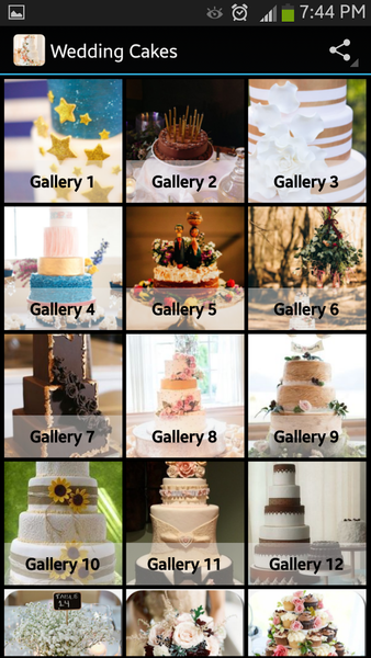 Wedding Cakes - Image screenshot of android app