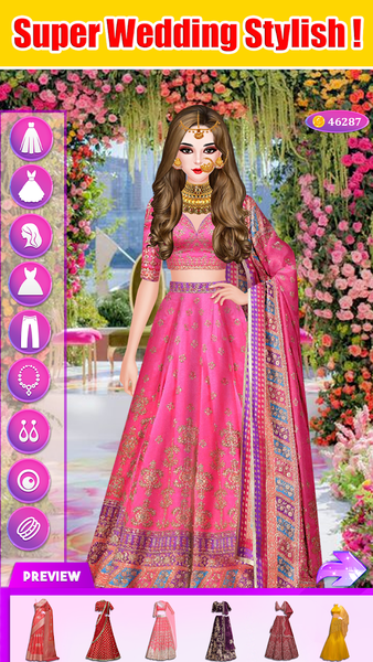 Wedding Girl Makeup & Dress Up - Gameplay image of android game