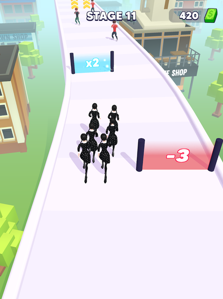 Wednesday Run 3D Game - Gameplay image of android game