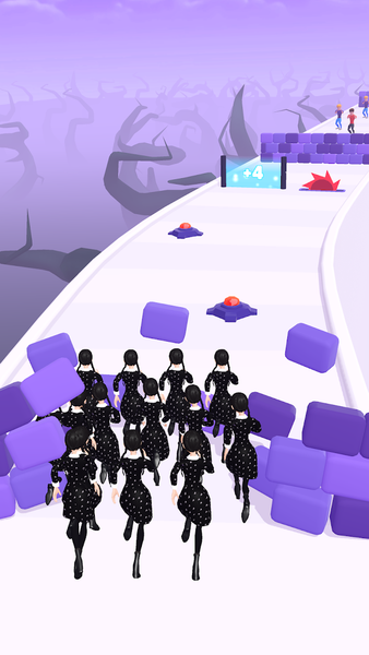 Wednesday Run 3D Game - Gameplay image of android game