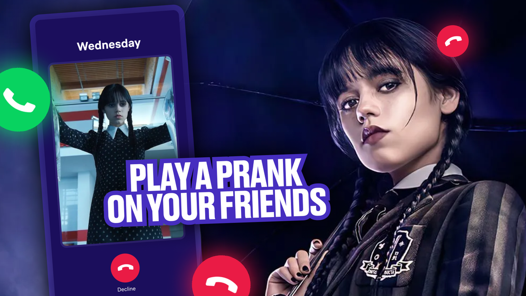 Wednesday ۲ Addams: Prank Call - عکس برنامه موبایلی اندروید