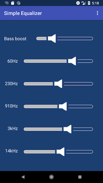 Simple Equalizer - عکس برنامه موبایلی اندروید