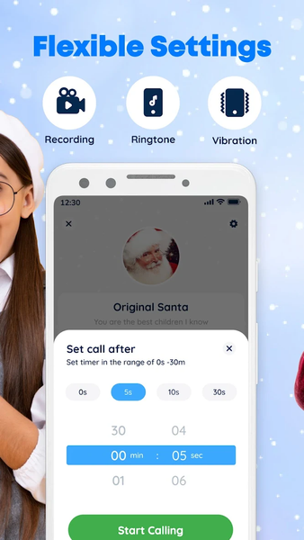 Fake call: Santa Claus, Grinch - عکس برنامه موبایلی اندروید
