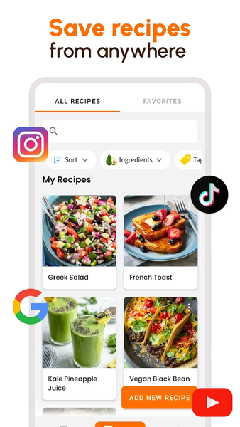 Weekly Meal Planner ReciMe - عکس برنامه موبایلی اندروید